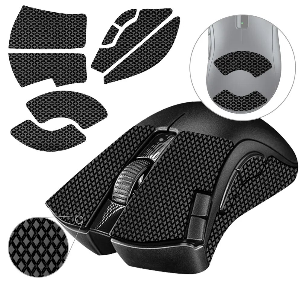 Грипсы для мыши Razer Deathadder V2 X / Противоскользящие накладки для игровой мыши / TALONGAMES