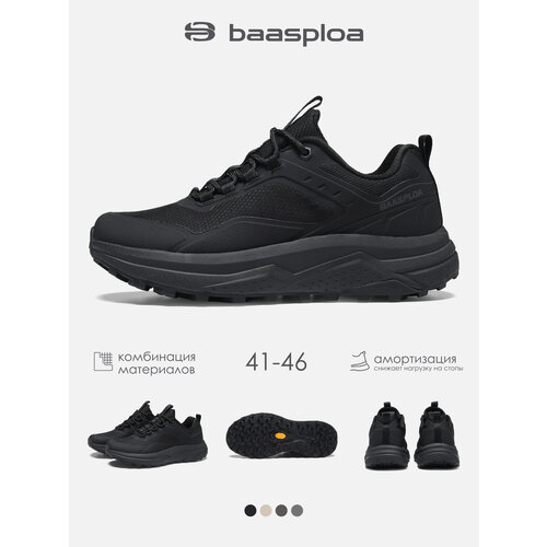 фото Кроссовки baasploa life outdoor, полнота r, размер 43, черный