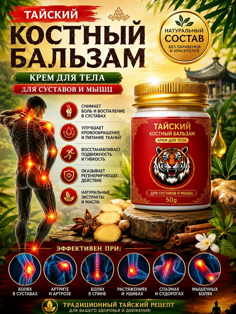 Мазь от боли в коленях 50 г