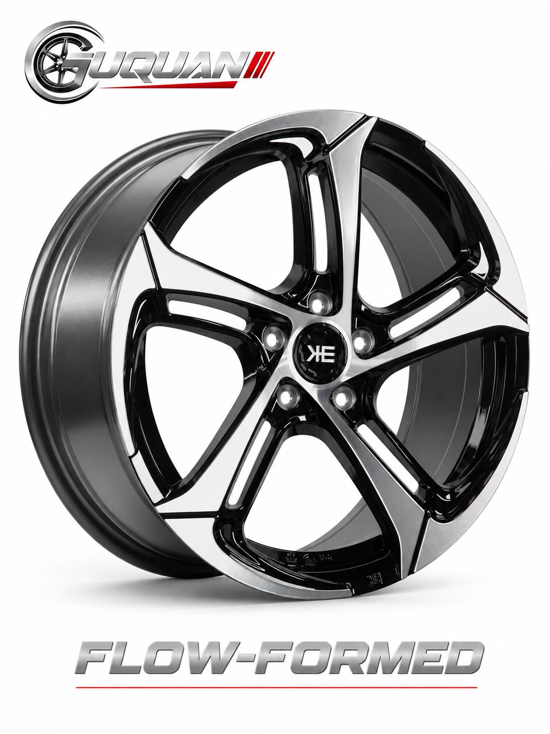 Колесный диск BBS Flow Forming YS1253B R18 8J ET38 5x112, черный с проточенной лицевой поверхностью, с комплектом аксессуаров