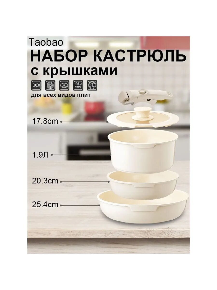 Набор посуды для приготовления, 5 предм.