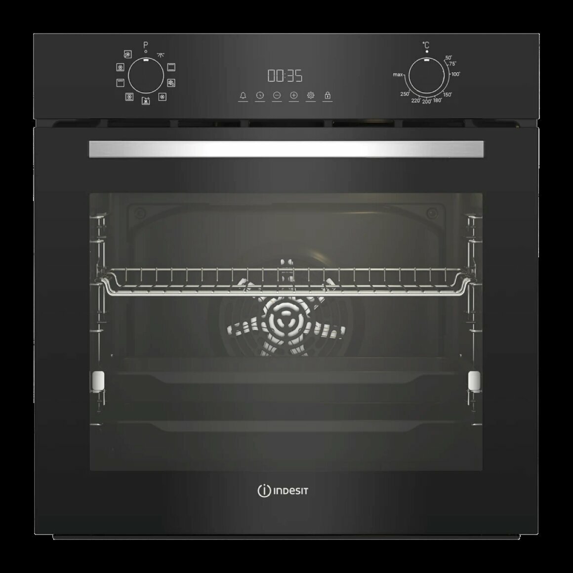 Электрический духовой шкаф Indesit IFE 4841 J BL, черный, 72л, класс А+