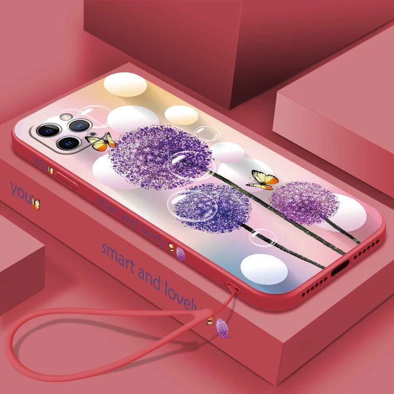 Жидкий силиконовый чехол для iPhone 11 - Крыжовниковый красный - Защита от ударов и скольжения