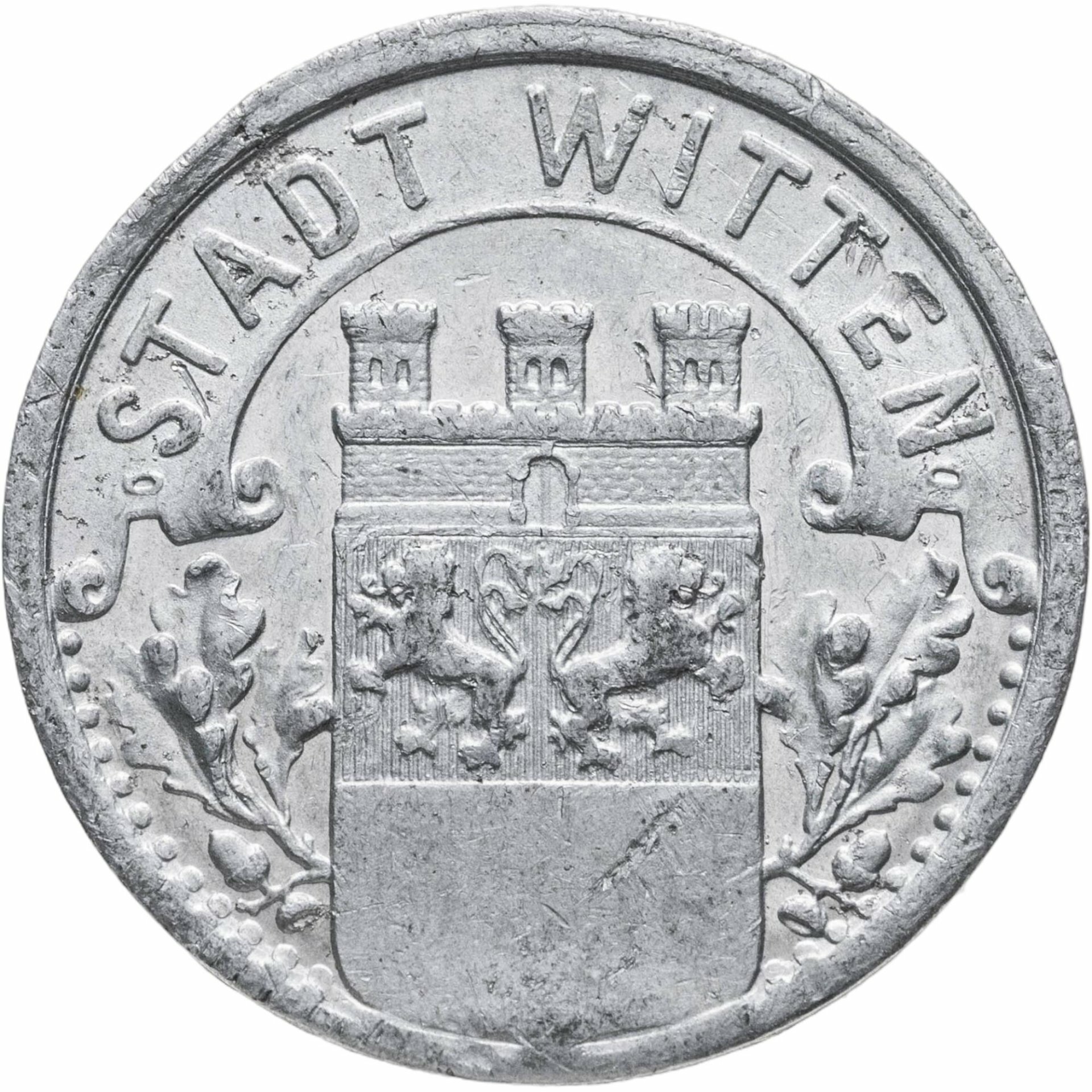 Германия "Виттен" 10 пфеннигов 1920 нотгельд, Цинк, в сохранности XF