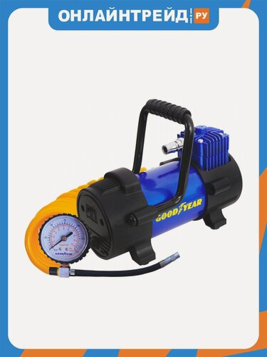 Изображение товара Автомобильный компрессор Goodyear GY-40L, 40л/мин, со съемной ручкой, съемный витой шланг, в сумке