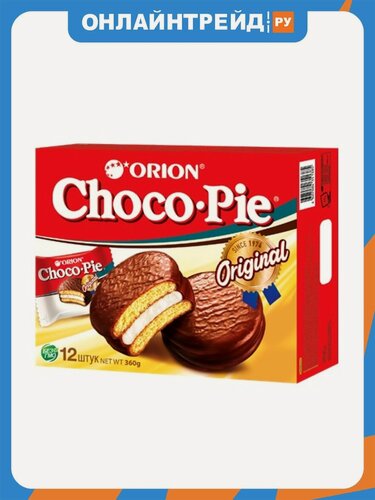 Изображение товара Пирожное Orion Choco Pie ORION "Choco Pie" 360 г