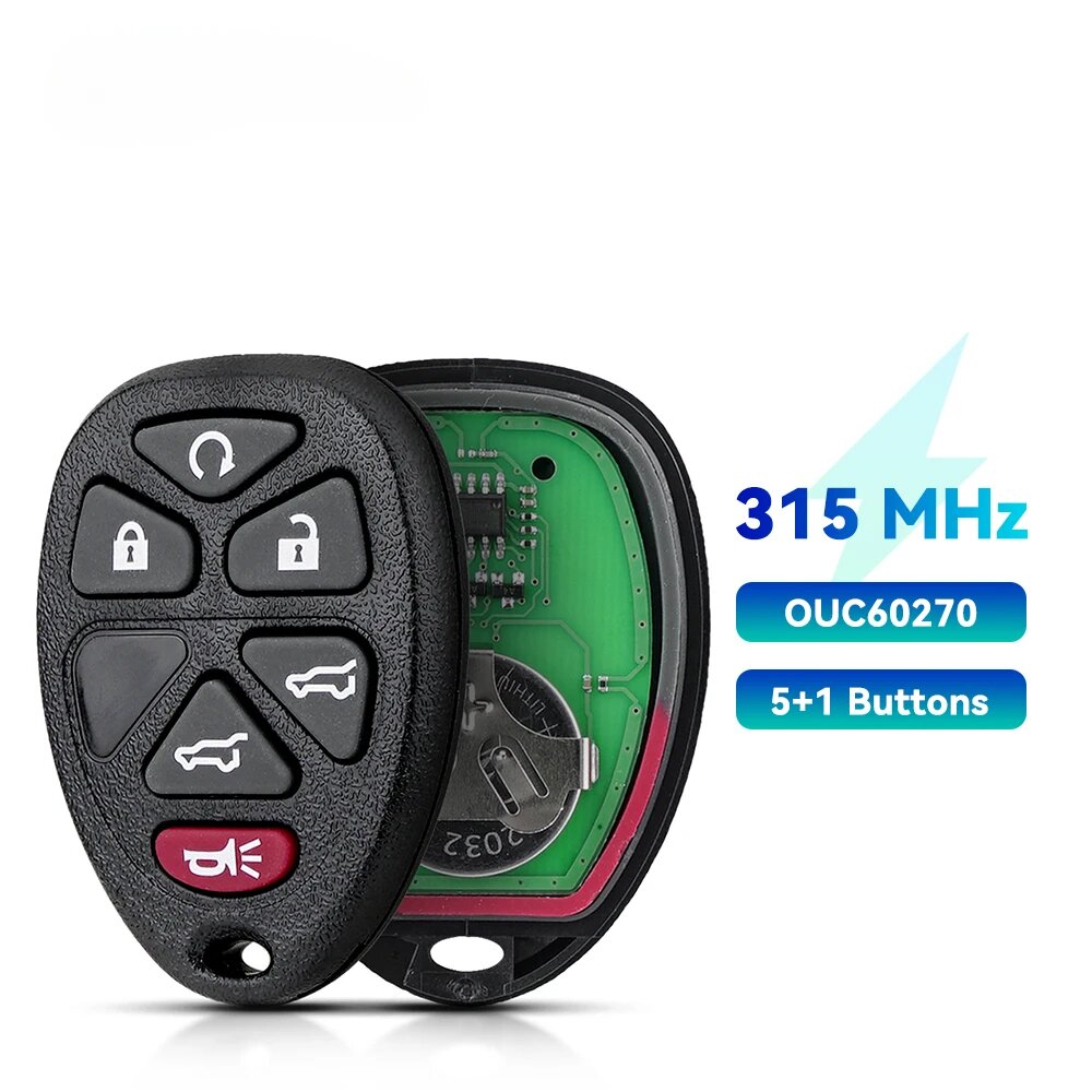 Дистанционный ключ 315 МГц Chevrolet GMC Cadillac, 5+1 кнопок, Color: 5 With Plus