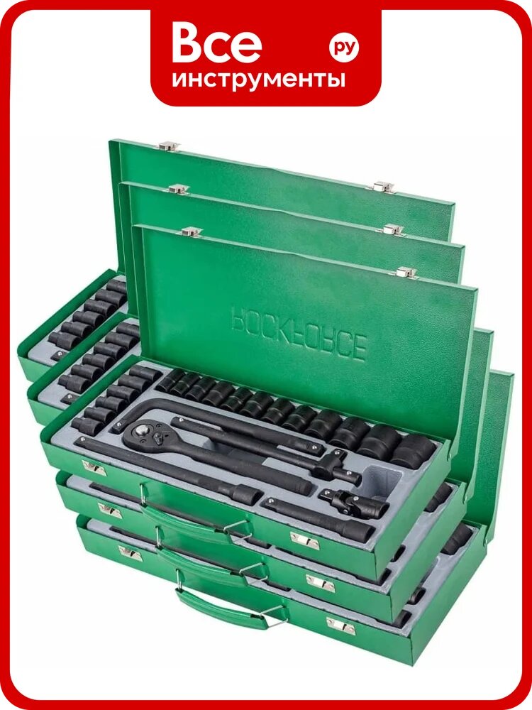 Набор инструментов Rockforce 24 предмета 1/2'(6гр.)(8-32мм) 5 комплектов RF-4245B-5MPB / 5 K-T /(58581)