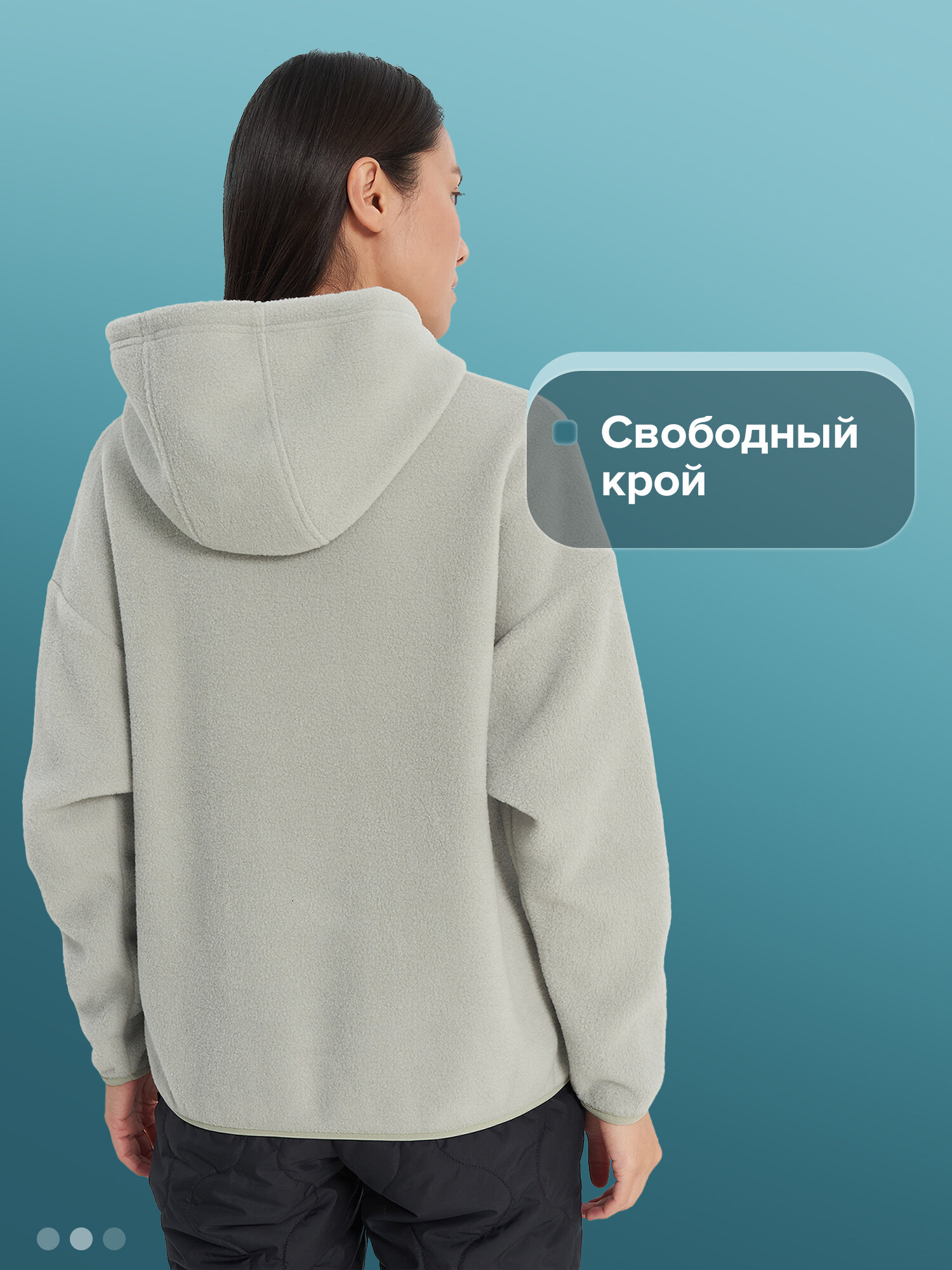 Худи Northland Women's travel Hoodie, размер 38-40, , светло-серый — фото 1