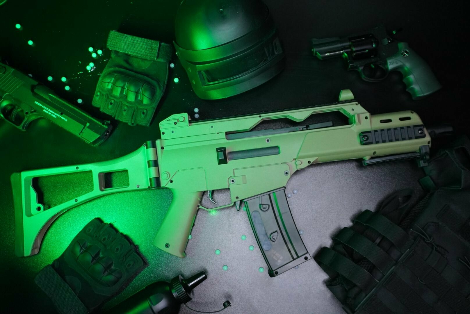 Автомат орбиз G36, нейлон, стреляет мягкими шариками, гидрогеилевый автомат, гидробольный G36 песочный