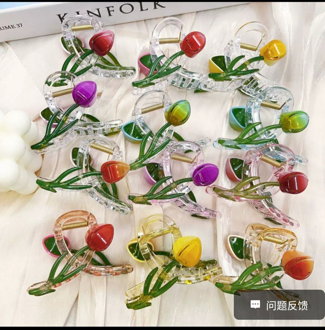 Новые заколки “Tulip Clip” — для девушек с изысканным вкусом! Элегантность и удобство в каждой детали.