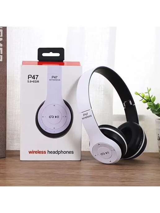 Беспроводные наушники P47, Bluetooth 5.0, складные, с микрофоном, шумоподавление