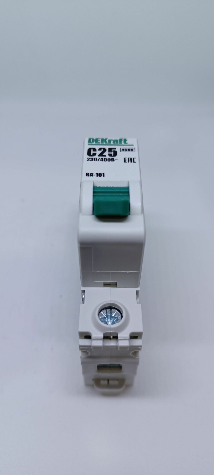 Выключатель автоматический 25А 1-пол тип C 4,5кА ВА-101 DeKraft — фото 1