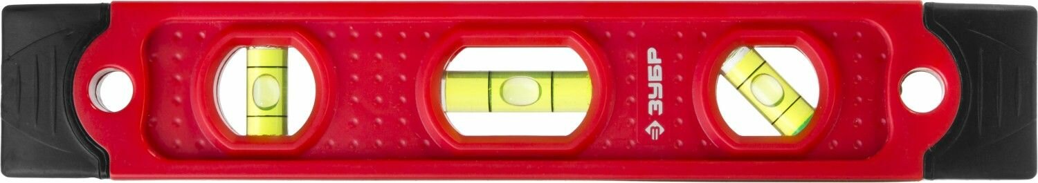 Компактный магнитный уровень ЗУБР торпедо 230 мм пластиковый корпус 3459