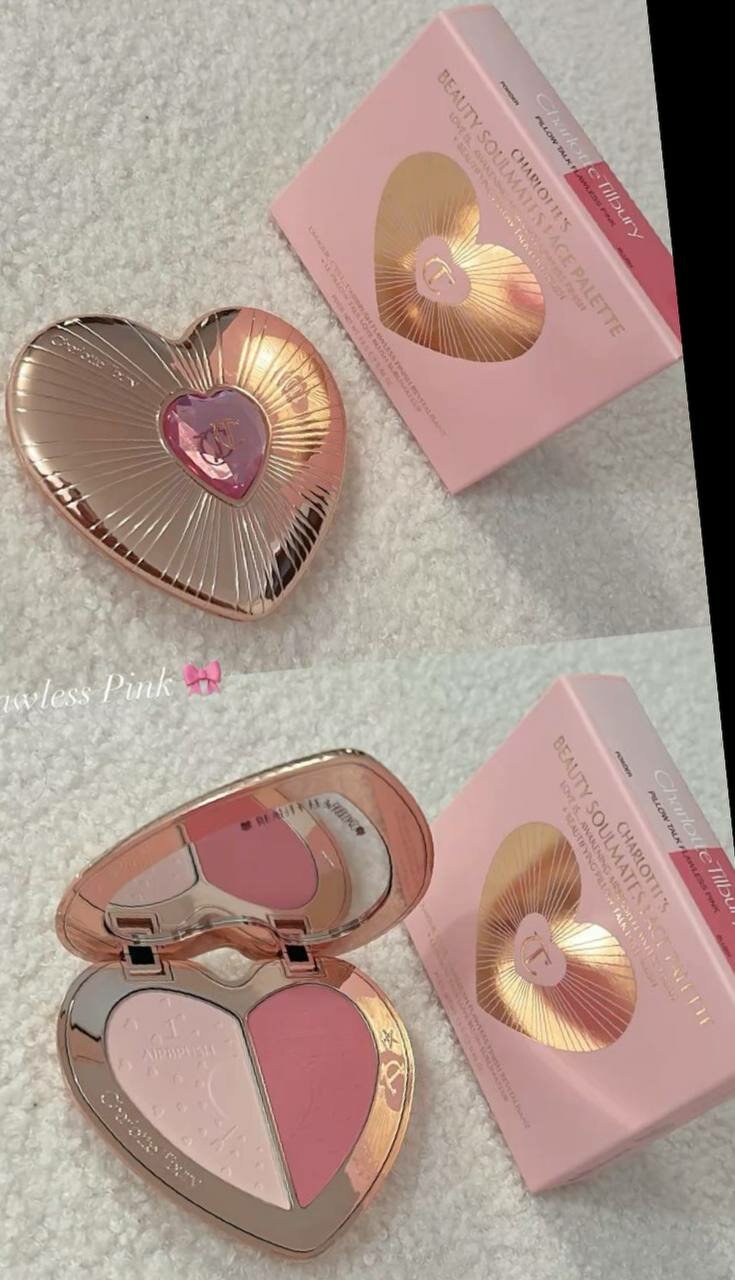 Pillow Talk Beauty Soulmates Face Palette Палетка для лица в оттенке #FlawlessPink