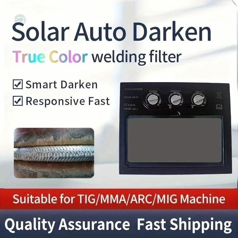 Светофильтр для сварочной маски защитное стекло 110x90 мм с окном 92x42 мм для автогенной и электросварки