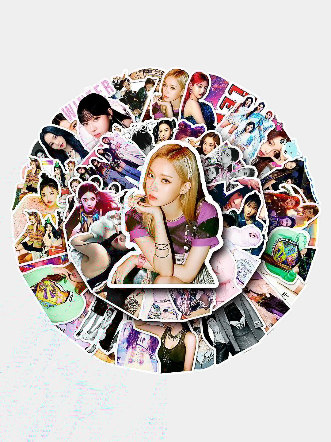 Наклейки для декора, телефона, ноутбука набор 50 шт, более 15 видов, K-POP