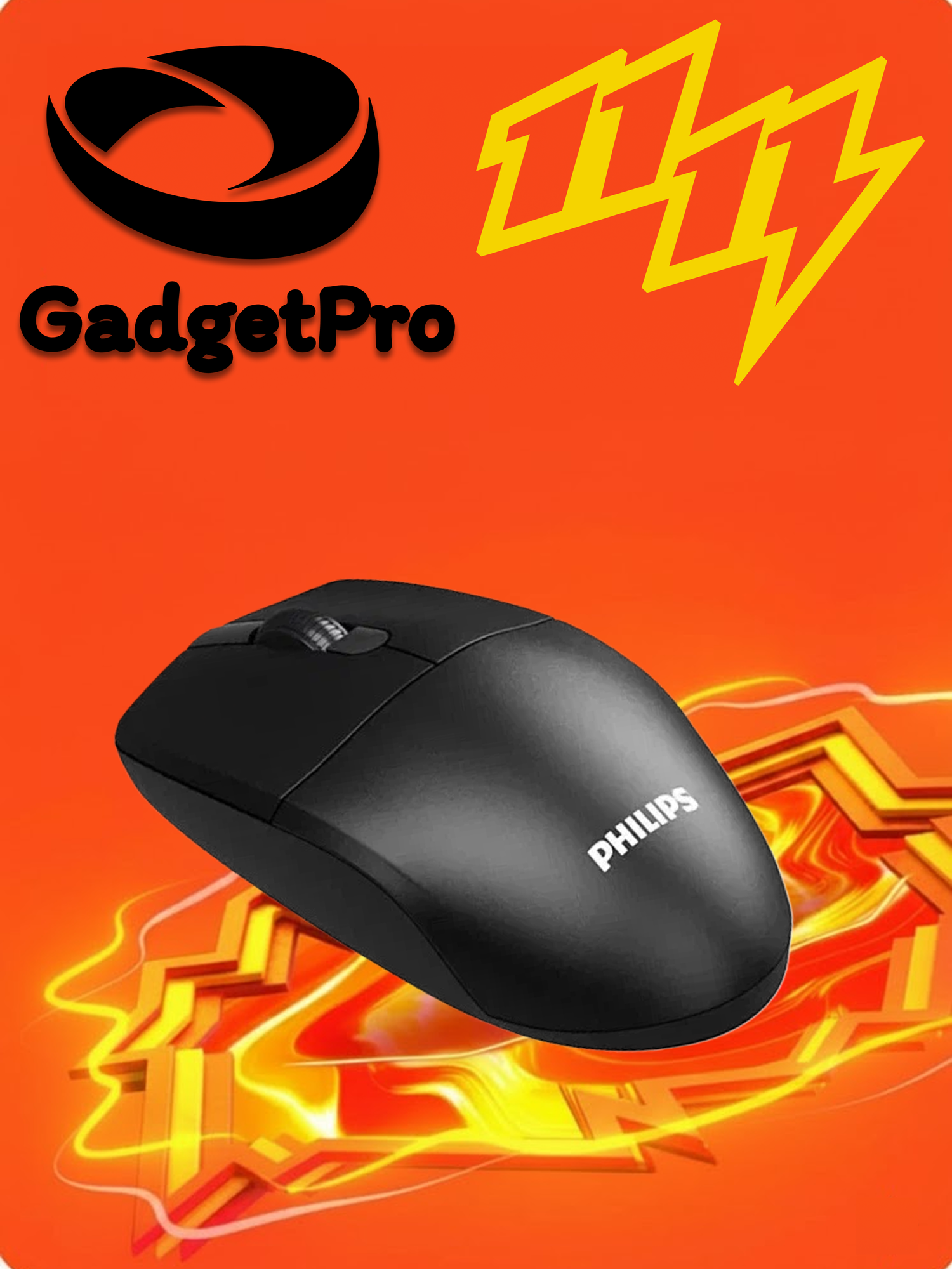 Мышь Philips 7347: проводная мышь для компьютера, эргономичный дизайн, надежный сенсор.