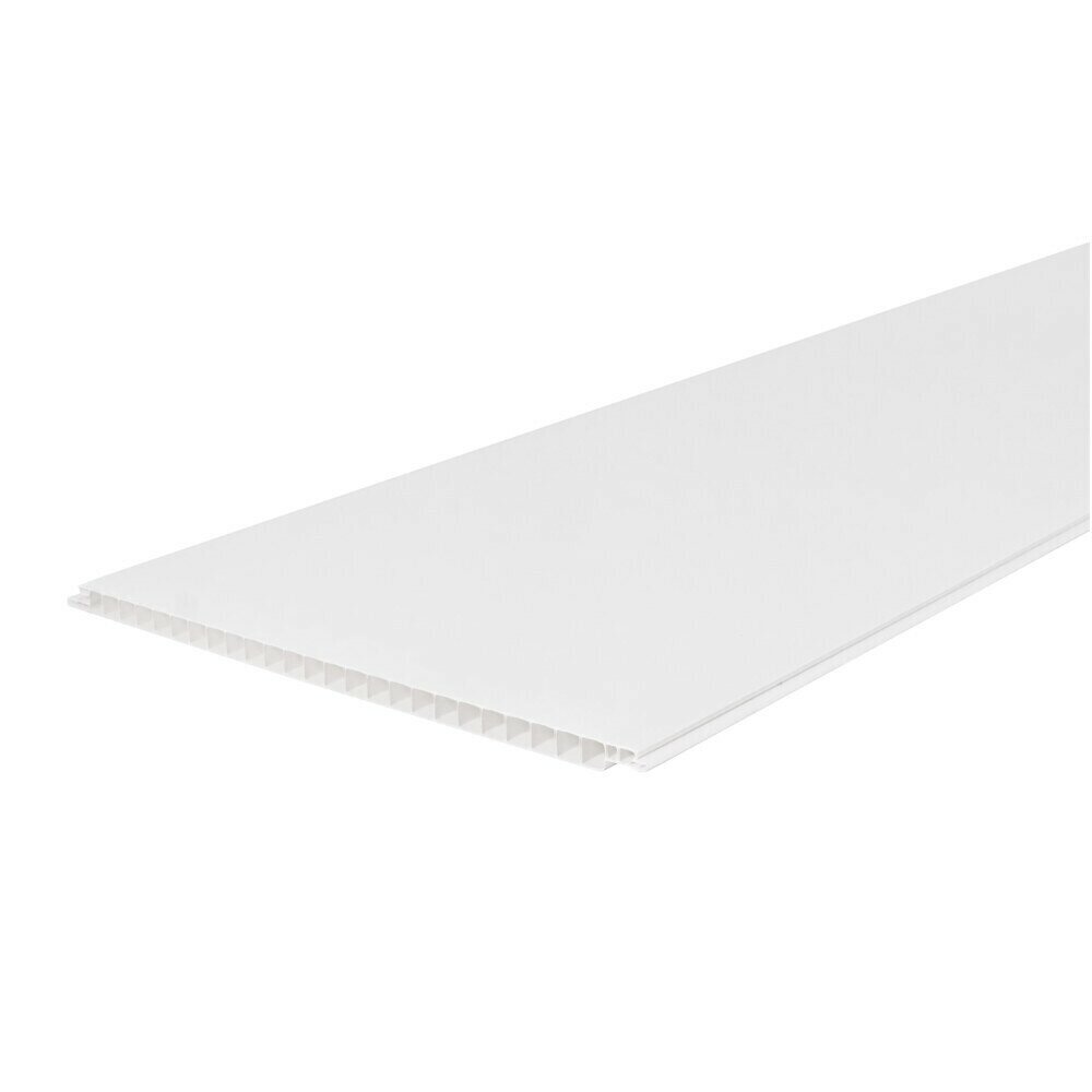 Панель ПВХ 250х2700х9 мм Stella Light матовая белая 067 кв. м