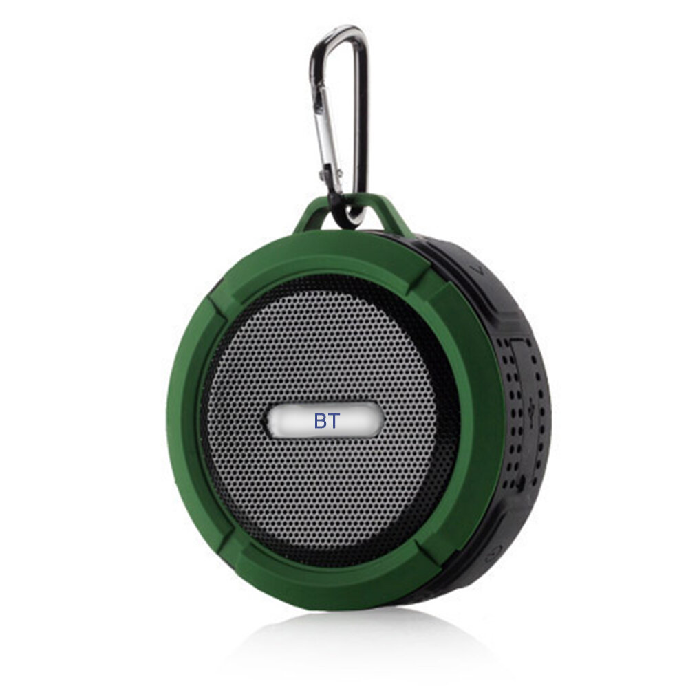 Колонка Bluetooth C6 Mini Беспроводная BT 5.0 IP65 Водонепроницаемая Портативная со встроенным микрофоном USB Заряжаемая Черный Белый Зеленый Красный Синий Оранжевый