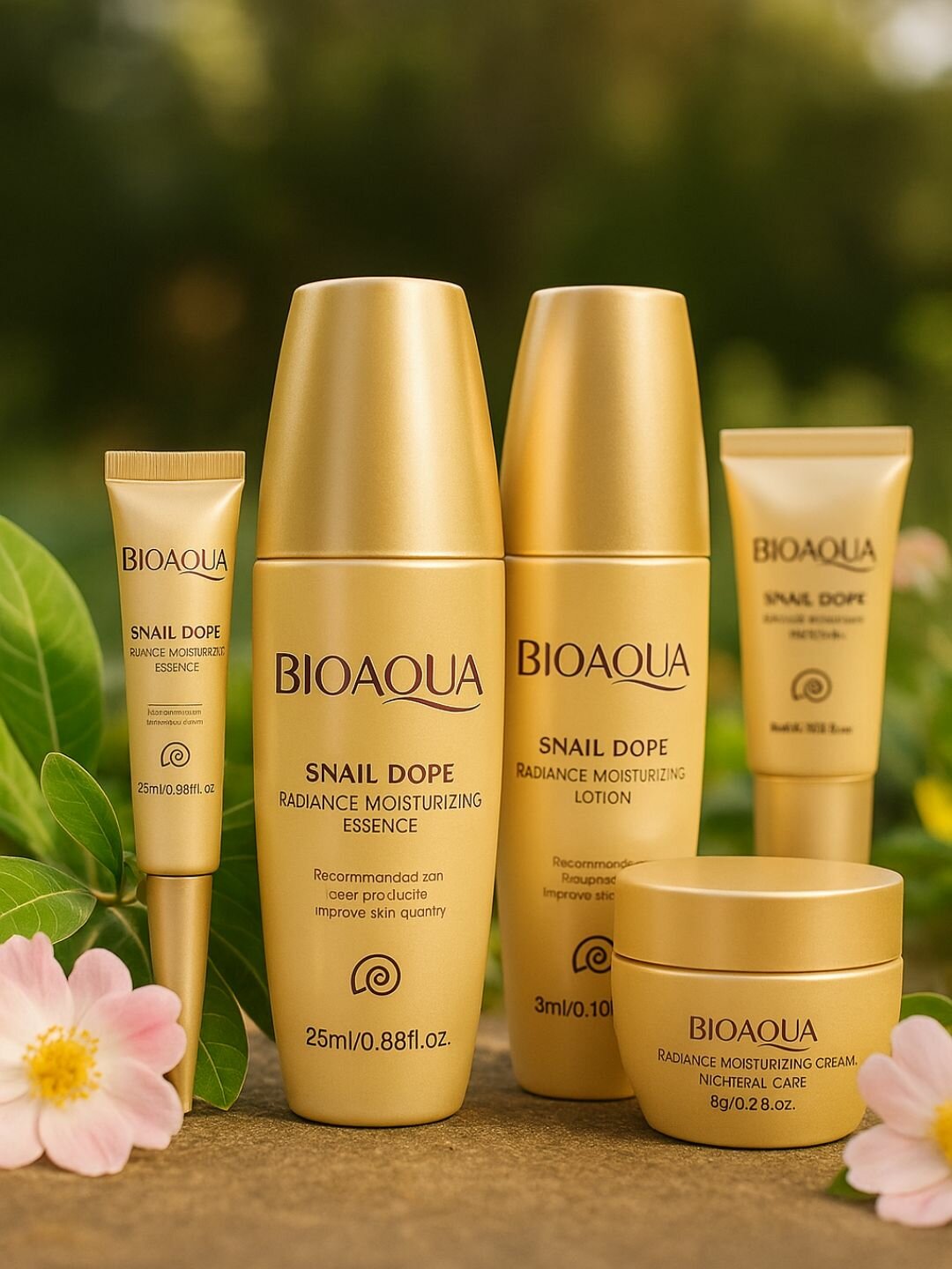 Подарочный косметический набор Bioaqua для ухода за лицом и телом, с экстрактами, 5 в 1.