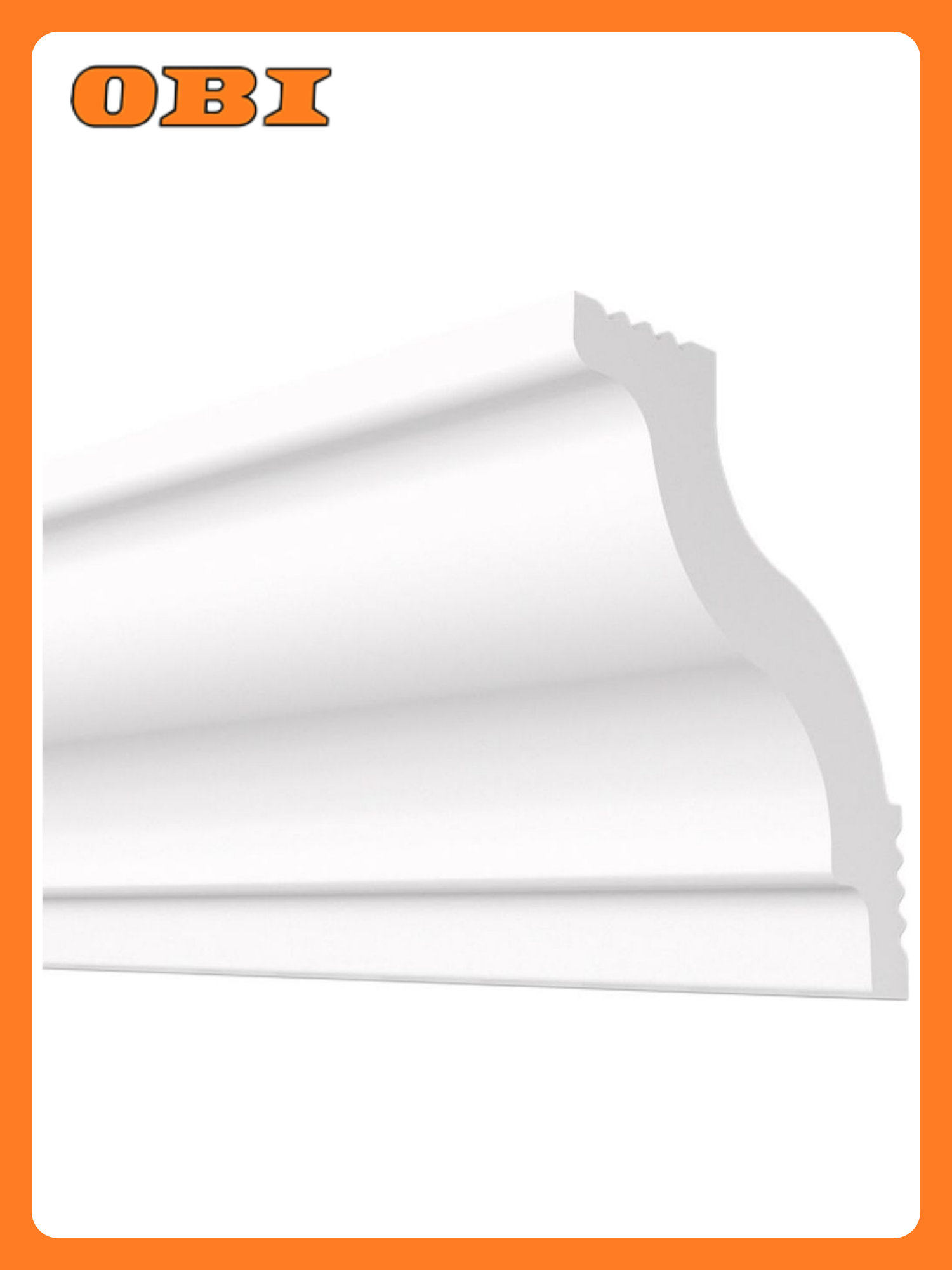 Плинтус потолочный плинтэкс D 40/45 белый 40x45 мм