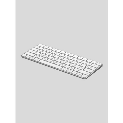 Клавиатура беспроводная Air Keyboard для ноутбука компьютера MAC Windows 500 мАч алюминий белый 71106 Deppa 6998₽