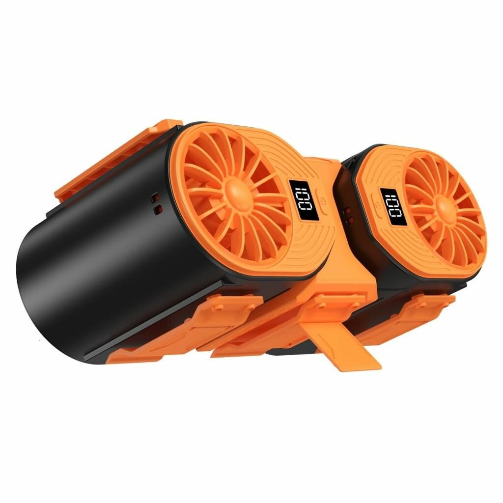 Ременный вентилятор для активного отдыха, Черный Оранжевый