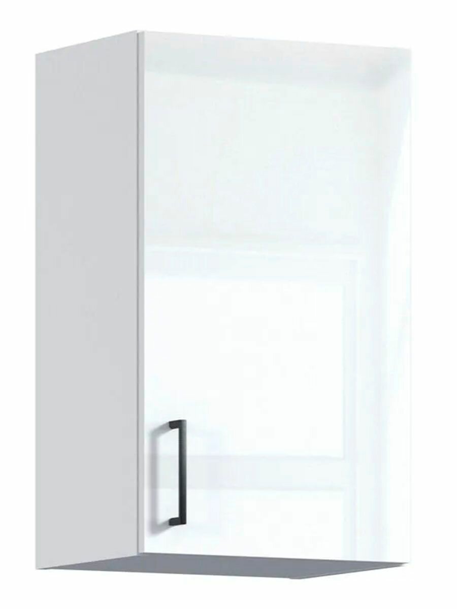 Кухонный модуль навесной столплит берн СБ-3006 с фасадом ЛДСП белый 40х68х306 см