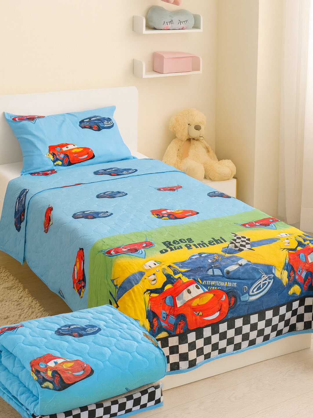 Детское покрывало 150×200, с героями мультиков — плед на кровать и диван, летнее одеяло