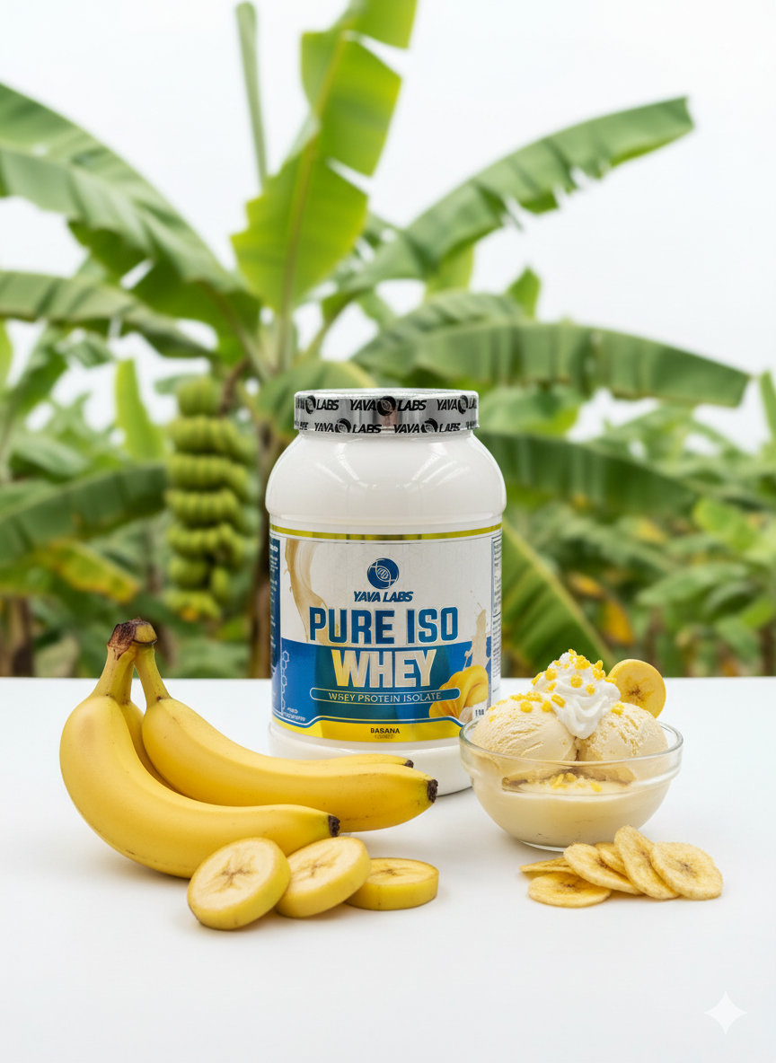Yava Labs Isolate 1kg banan протеин Изолаят банан вкус для мыщц