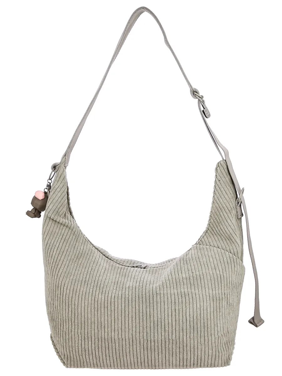 Сумка хобо DAVID JONES, светло-серый — фото 1