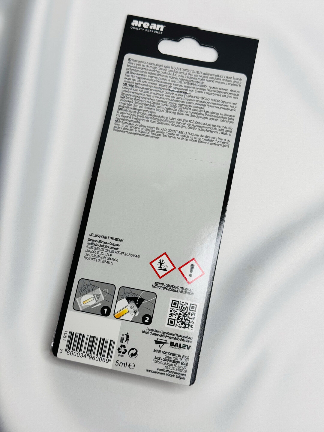 Автомобильный ароматизатор AREAN, 5 мл — фото 1