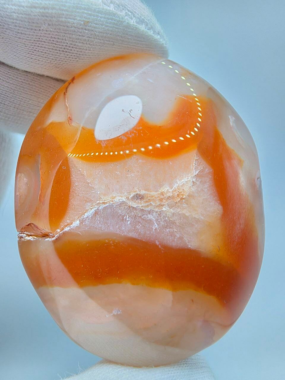 Сердолик с жеодой 56 мм, 84 г. — фото 1