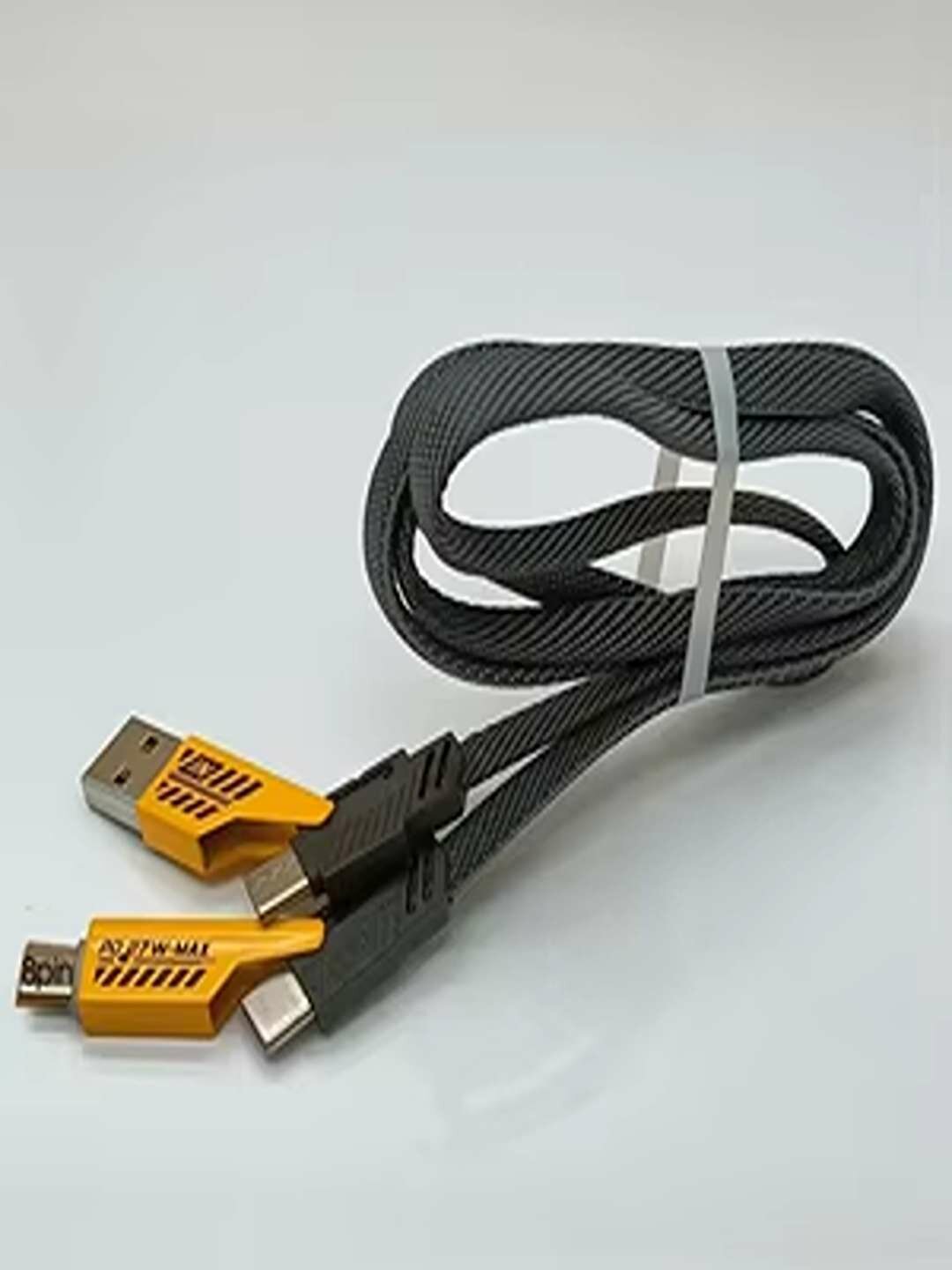 Кабель для зарядки, 4 в 1, USB-C, 65Вт, для Samsung, Xiaomi, Huawei. — фото 1