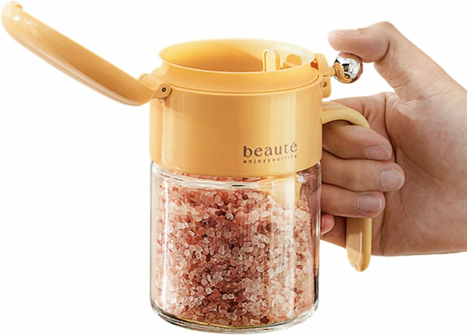 Мельница для специй ручная, для перца и соли, стеклянная, оригинальная