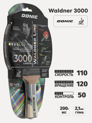 Изображение товара Ракетка для настольного тенниса Donic-Schildkrot Waldner 3000