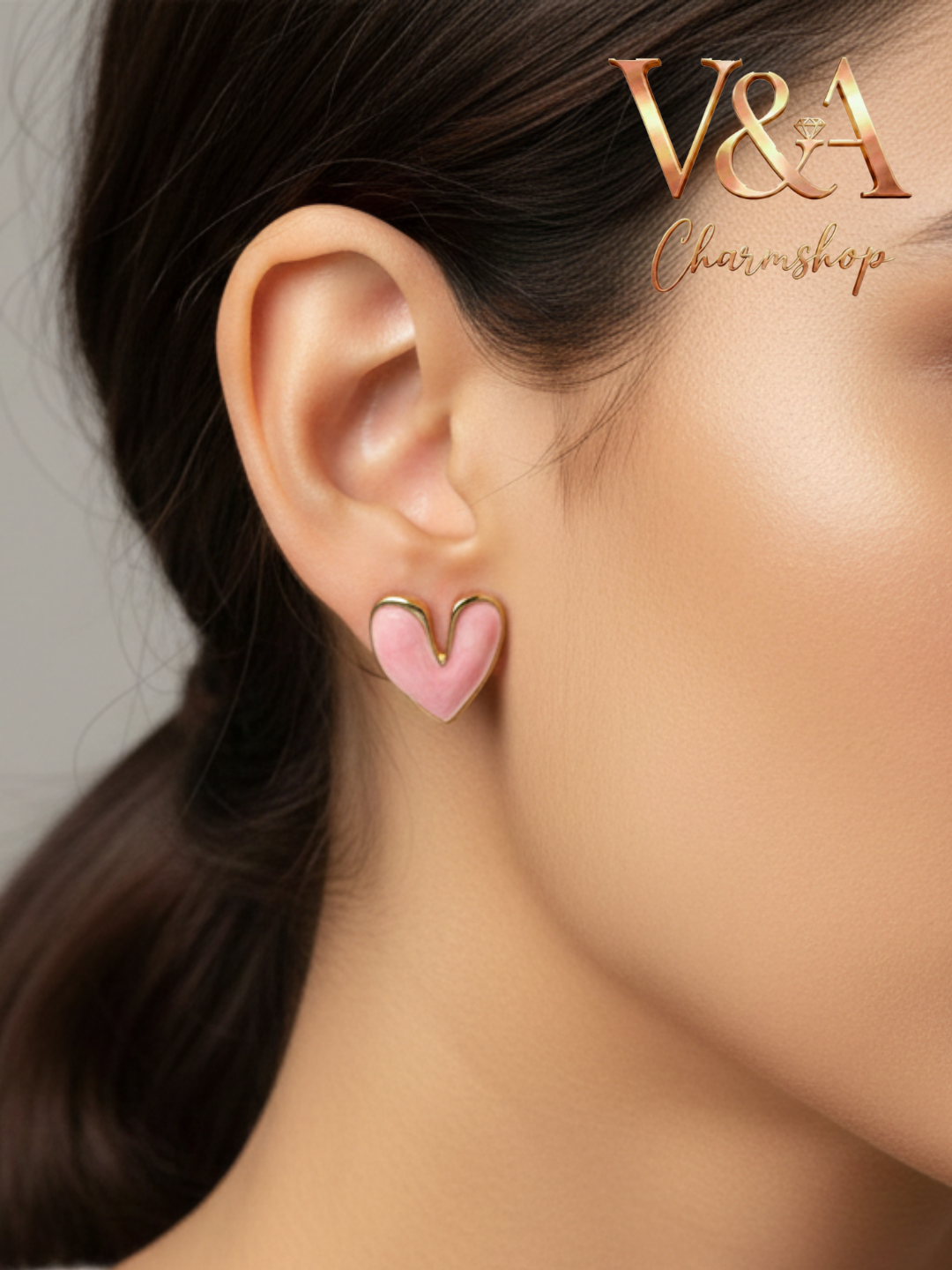 Серьги конго, эмаль