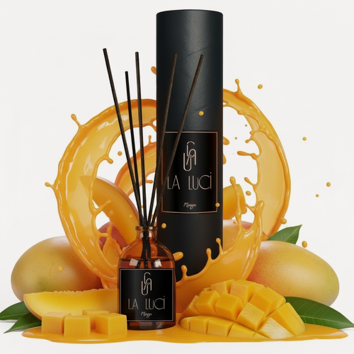 Изображение товара Диффузор с палочками, для дома, ручная работа "Манго" 50 мл,