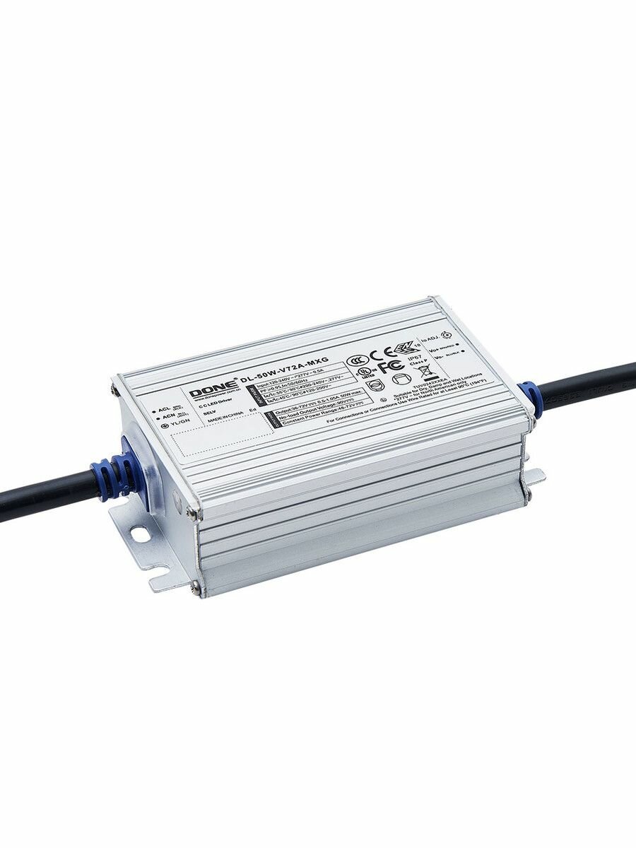 LED-драйвер AC-DC DL-50W-V56P-MXG, мощность 50 Вт, выход 0.6-1.7А/25-56В, корпус IP67