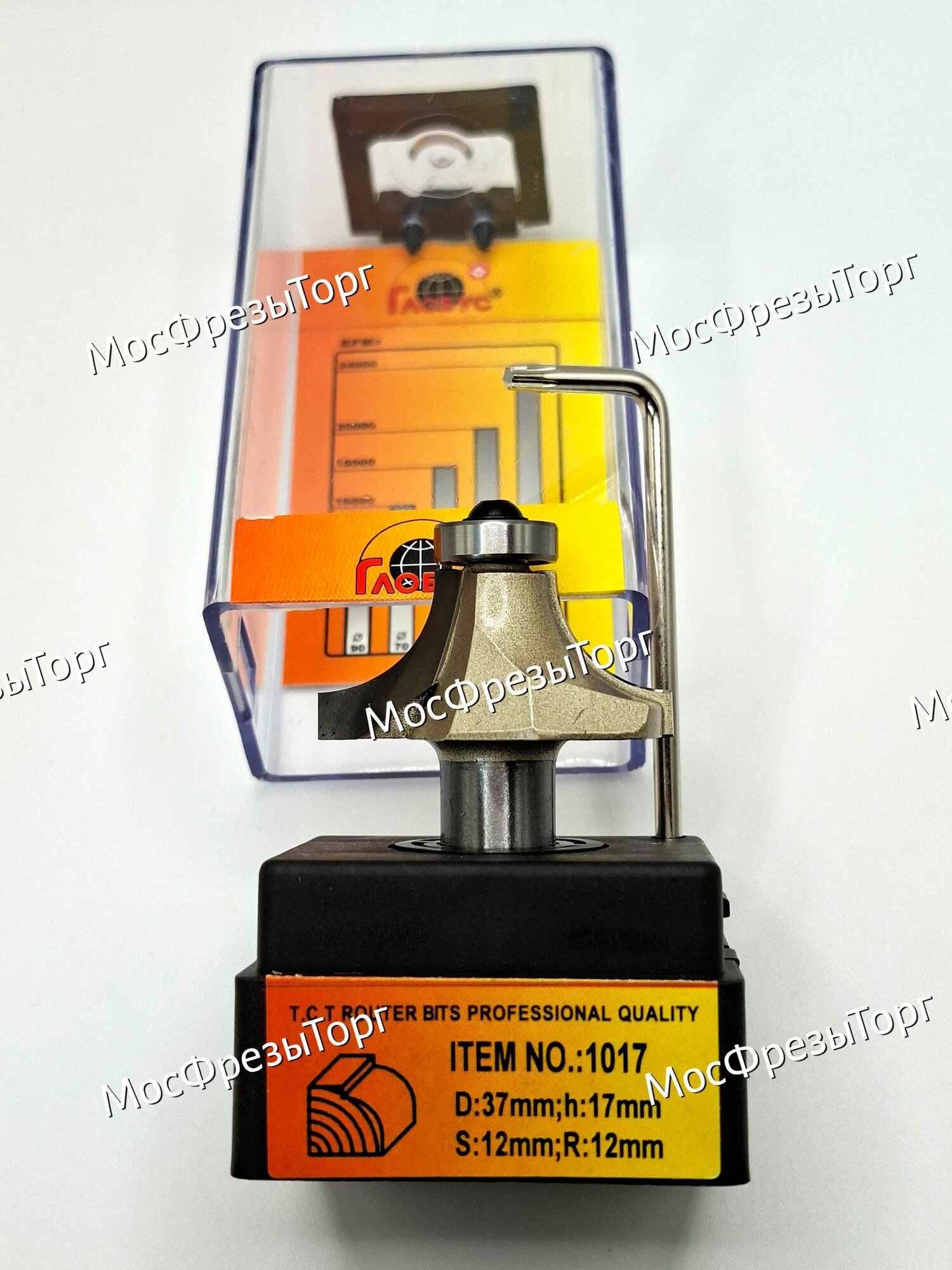 Фреза Globus радиусная 1017 R12, хвостовик 12 мм