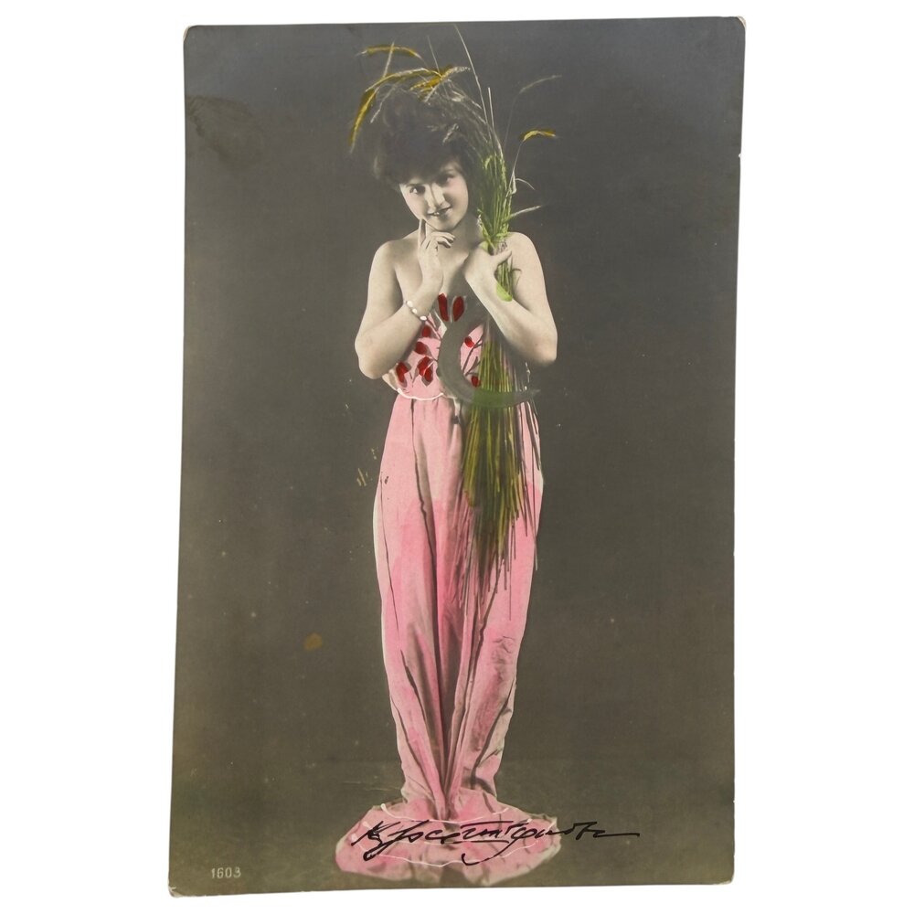 Почтовая открытка "Аллегория Лета и Жатвы" 1900-1917 гг. Европа