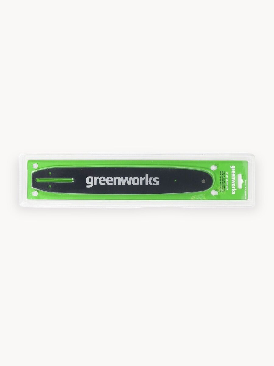 Шина для пилы Greenworks 2947007, сталь, 30 см, 45 звеньев цепи