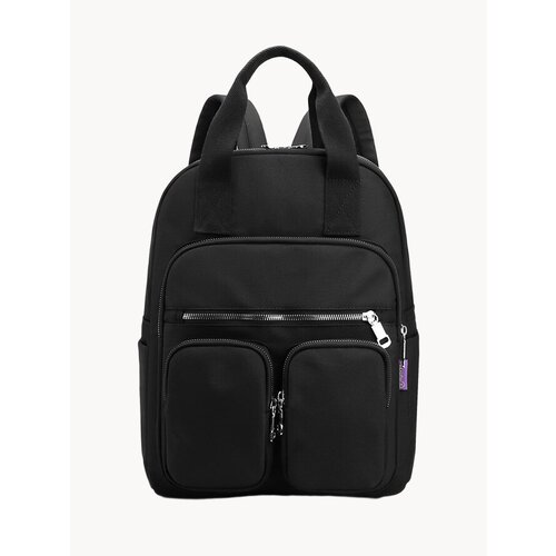 Рюкзак, женский, нейлон, черный, 2022