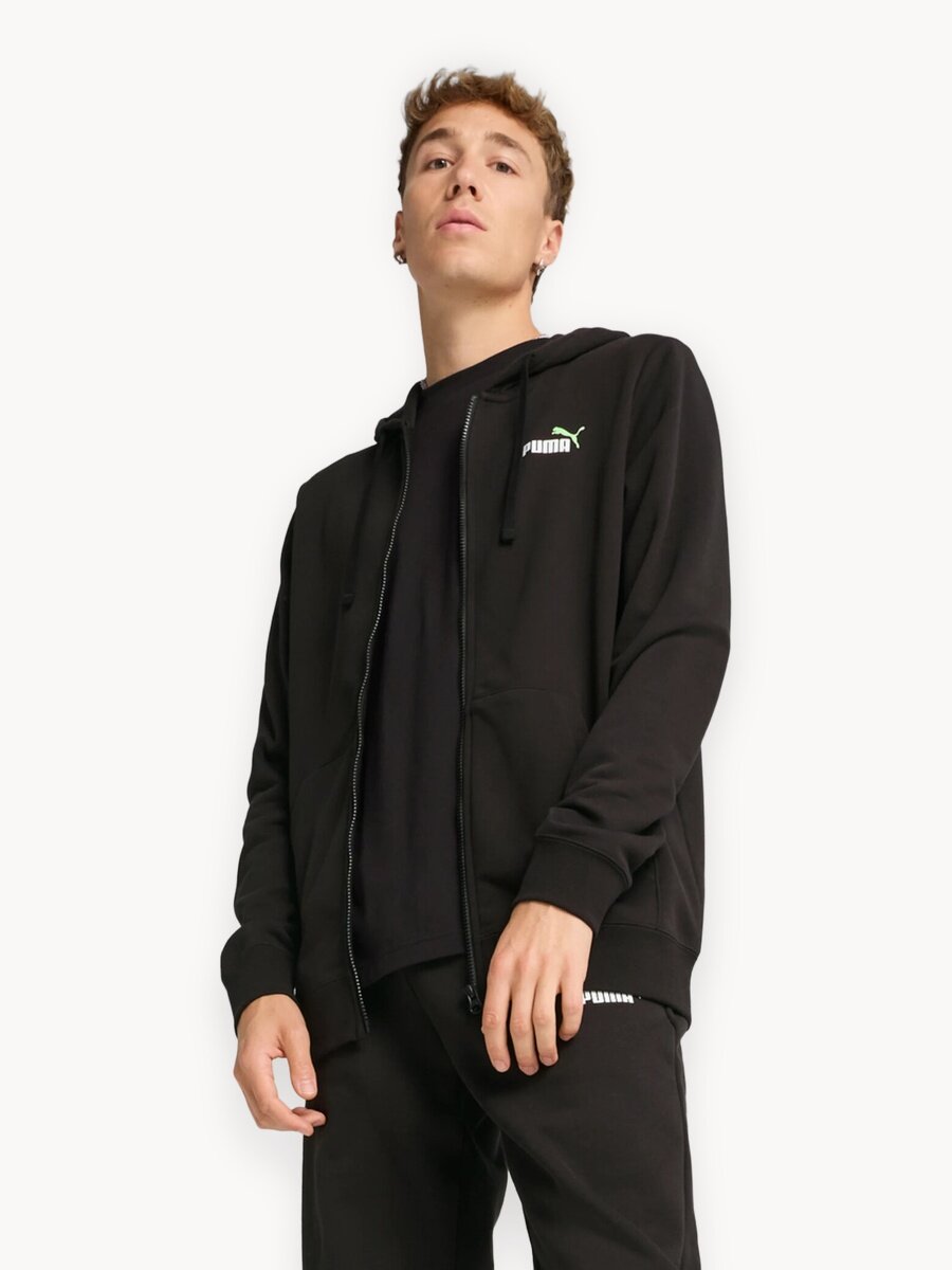 Толстовка PUMA ESS 2 COLOR Small No. 1 Logo, размер XS, , черный