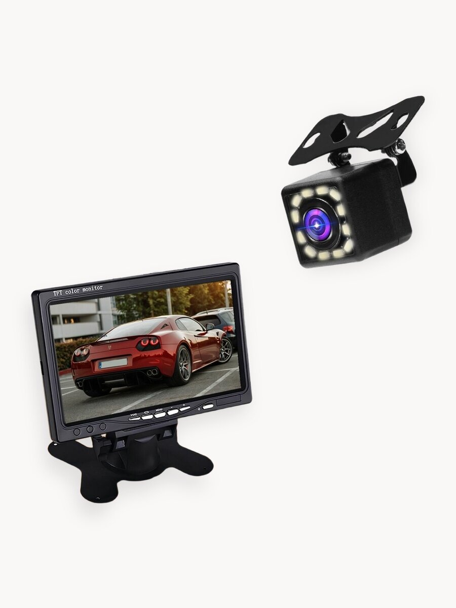 Камера заднего вида с монитором для авто