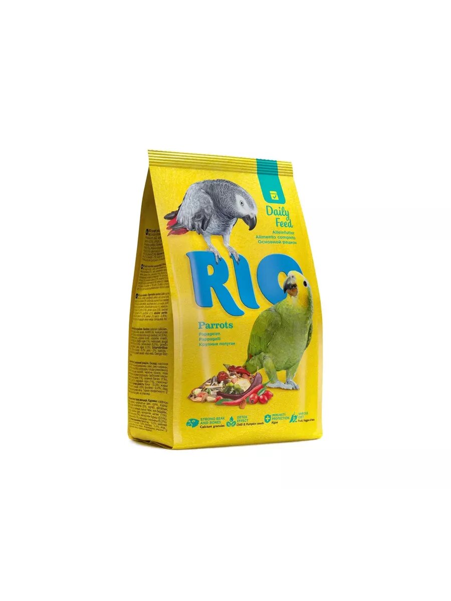 RIO корм для крупных попугаев основной рацион 1 кг