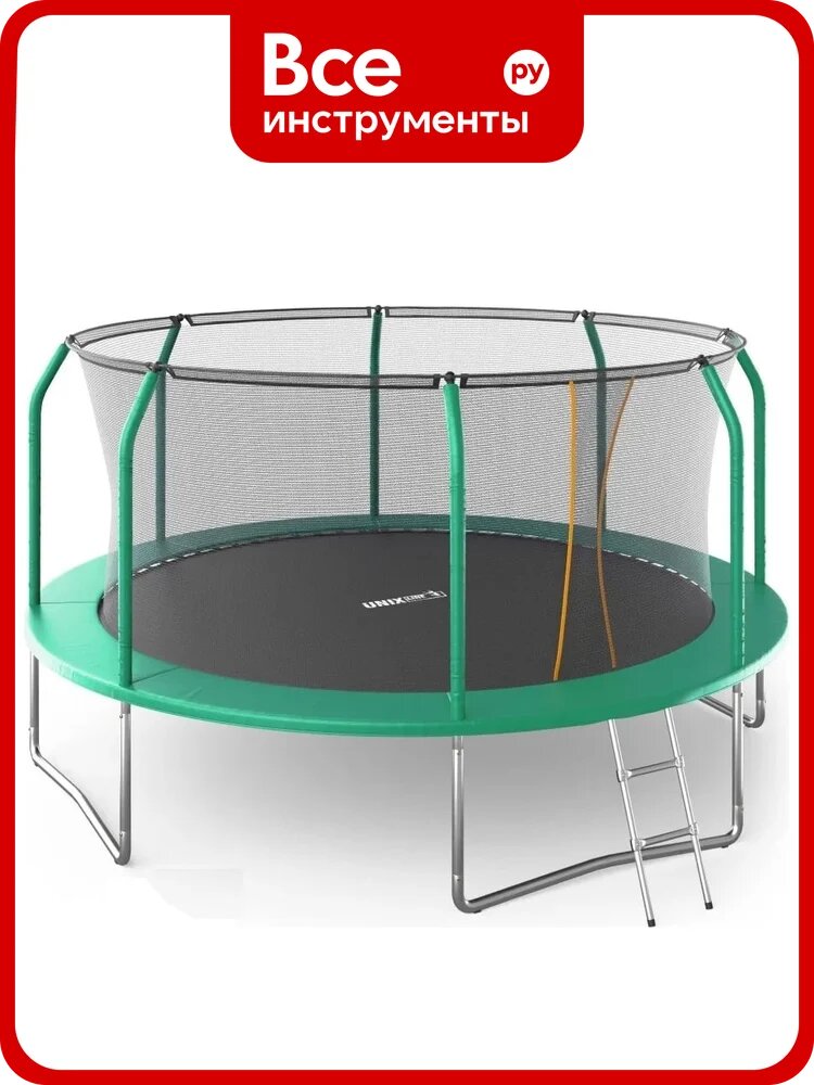 Батут UNIXline unix line supreme basic 14 ft green TRUSUB14G