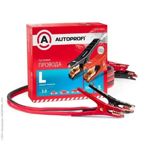 Провода для прикуривания (пусковые) autoprofi ap/bc - 3000 l 300 а 3 м