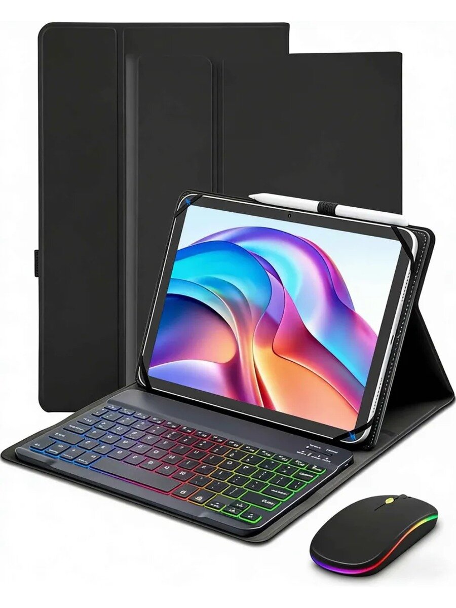 Чехол-клавиатура для Tecno Megapad 11 (11 дюймов) с русской клавиатурой и мышью